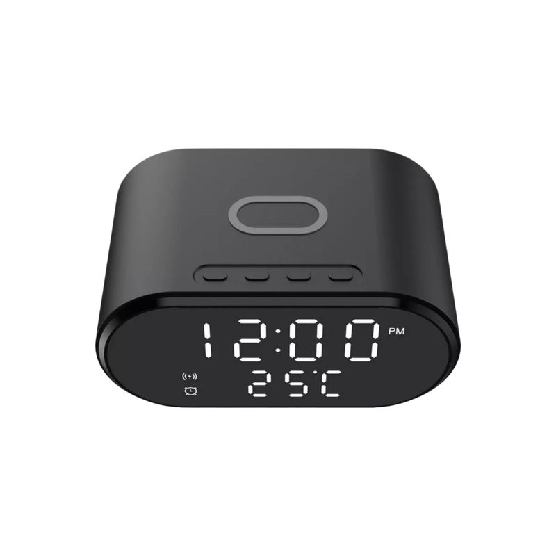 IMPORTCLICK - Reloj Digital Despertador Alarma Carga Inalámbrica Termómetro