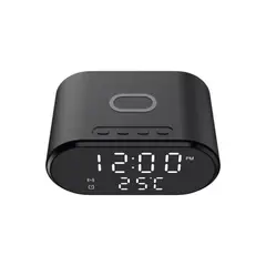 IMPORTCLICK - Reloj Digital Despertador Alarma Carga Inalámbrica Termómetro