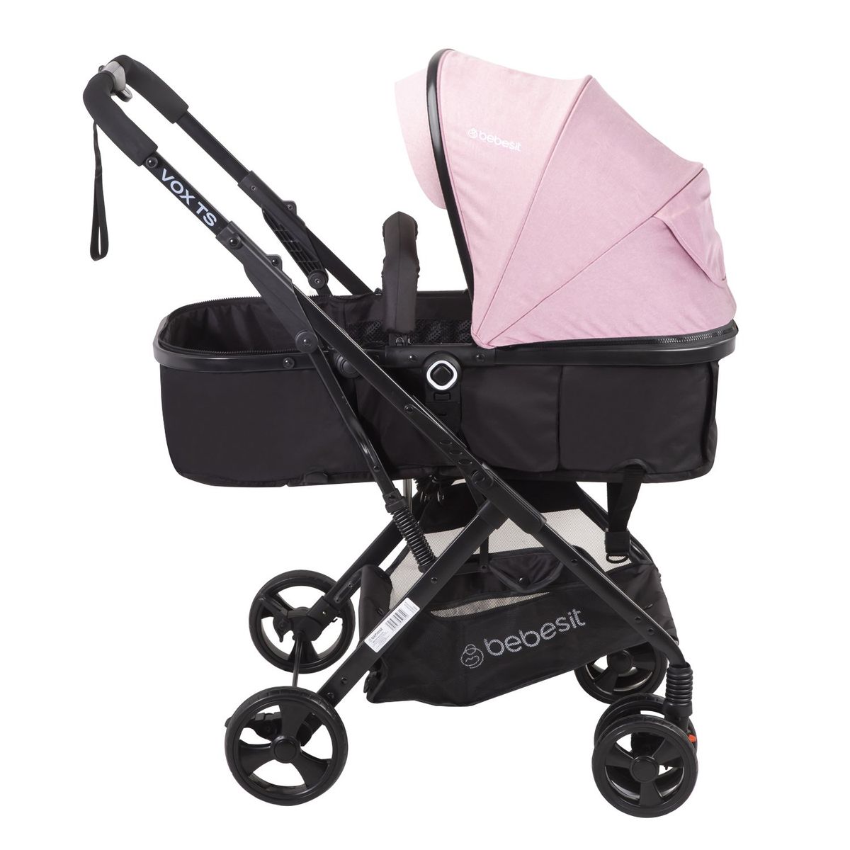BEBESIT - Coche Cuna Travel System Vox Rosa