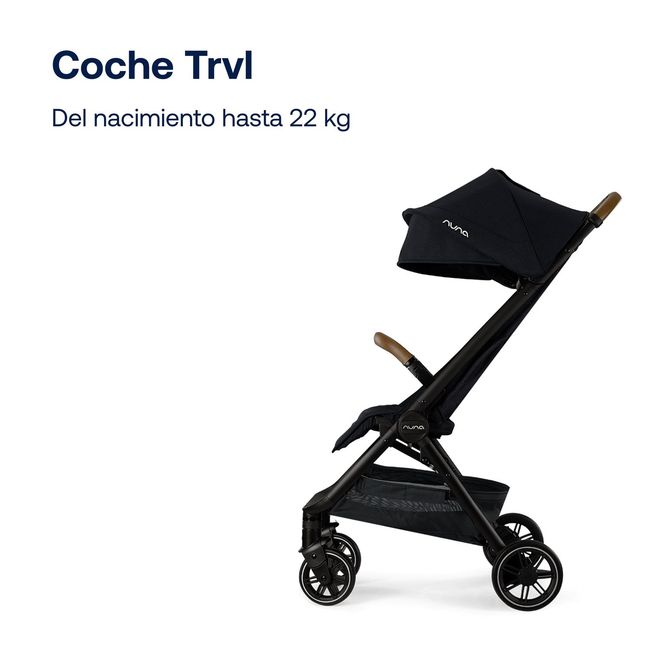 NUNA - Coche de Paseo TRVL Negro Nuna