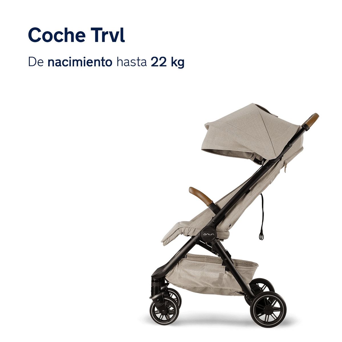 NUNA - Coche de Paseo TRVL Beige Nuna