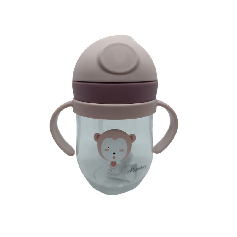 GENERICO - Vaso Antiderrame Con Bombilla Y Asas Para Bebé 250ml 6m+