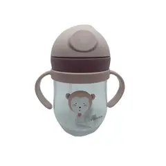 GENERICO - Vaso Antiderrame Con Bombilla Y Asas Para Bebé 250ml 6m+