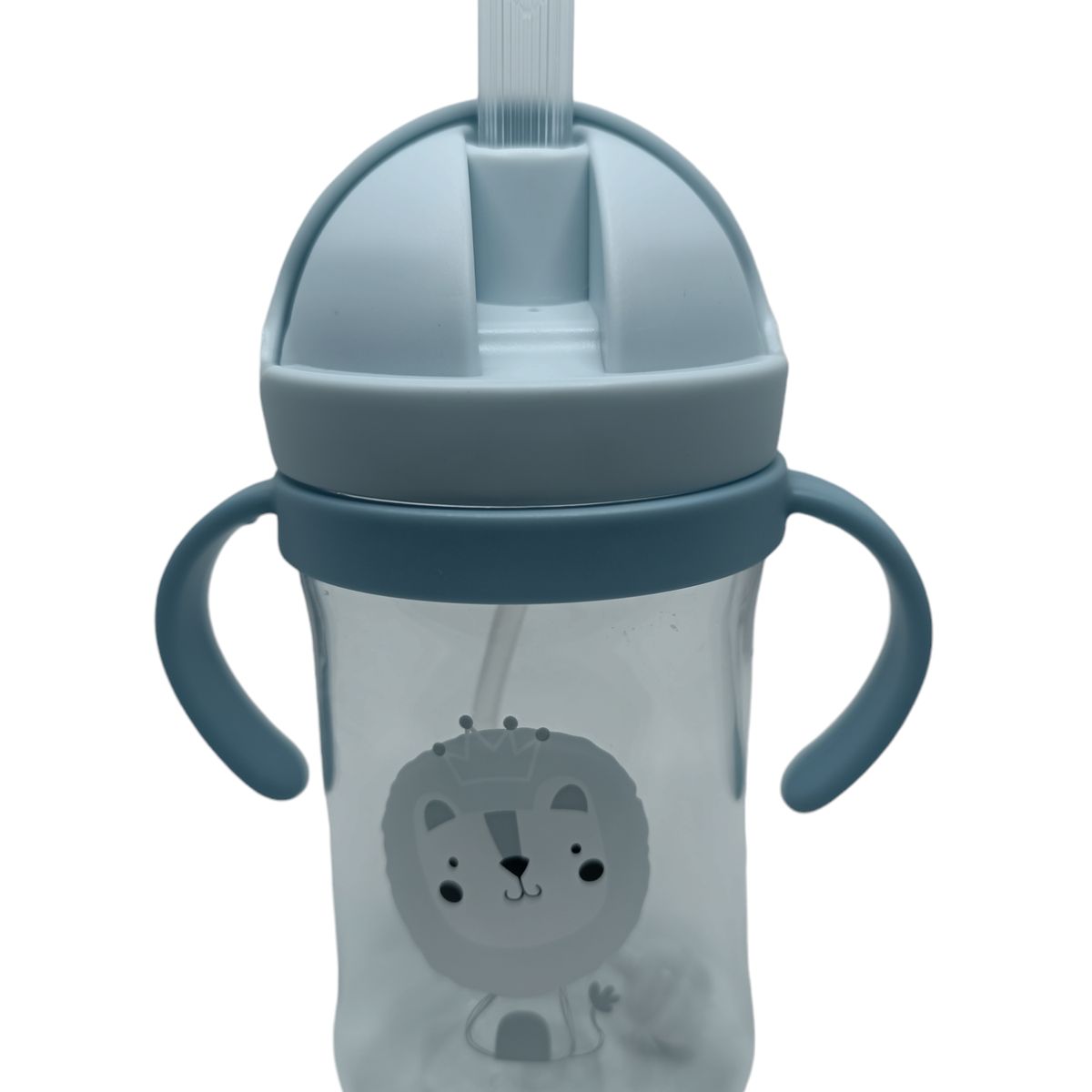 GENERICO - Vaso Antiderrame Con Bombilla Y Asas Para Bebé 350ml 6m+