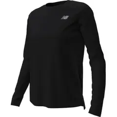 NEW BALANCE - Polera Manga Larga Mujer Running WT41225BK Negro