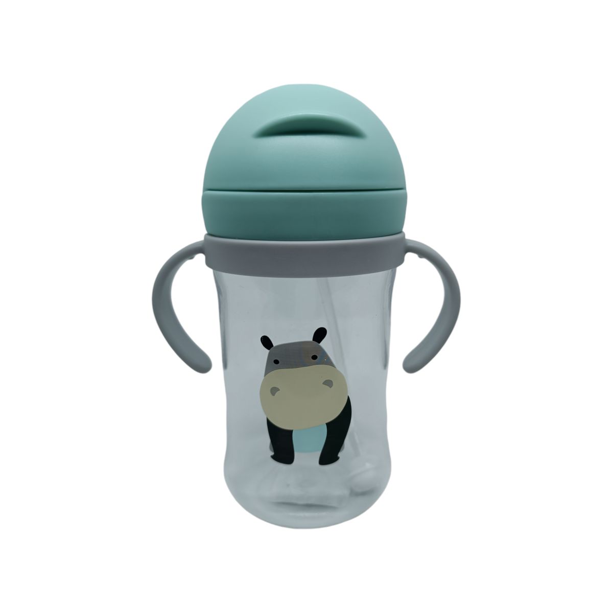 GENERICO - Vaso Antiderrame Con Bombilla Y Asas Para Bebé 350ml 6m+