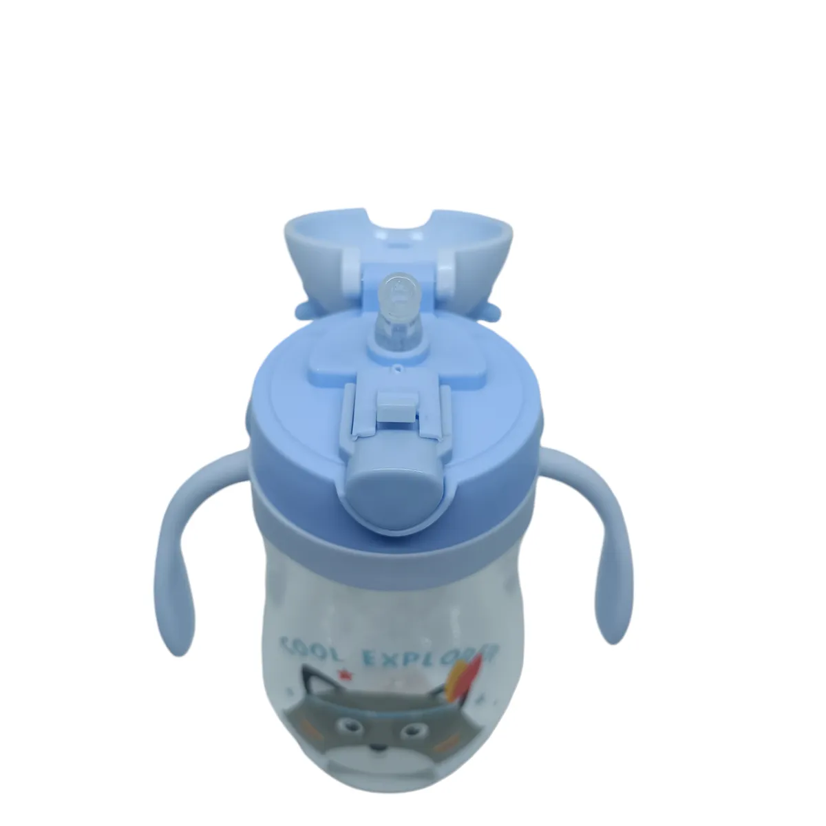 GENERICO - Vaso Antiderrame Con Bombilla Y Asas Para Bebé 580ml 6m+