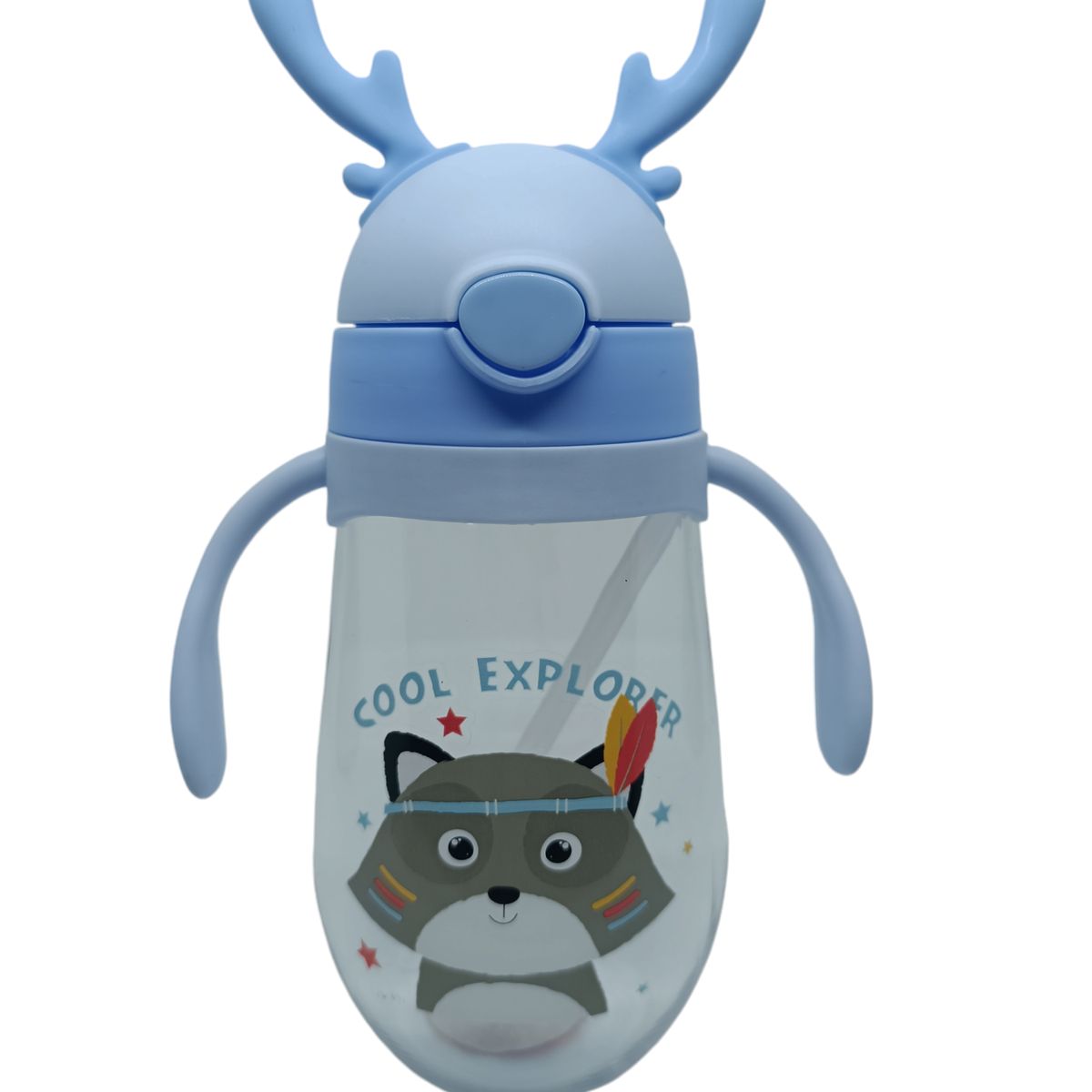 GENERICO - Vaso Antiderrame Con Bombilla Y Asas Para Bebé 580ml 6m+