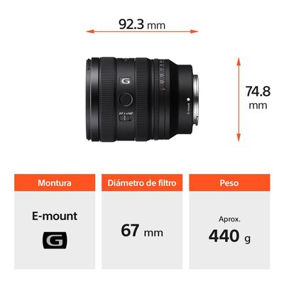 Imagen 2 del producto Lente Zoom estandar FE 24-50 mm SEL2450G
