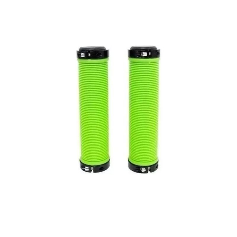 MACERATTA - Puños Par Adulto Doble Lock Hl-g211 Verde Bicicleta