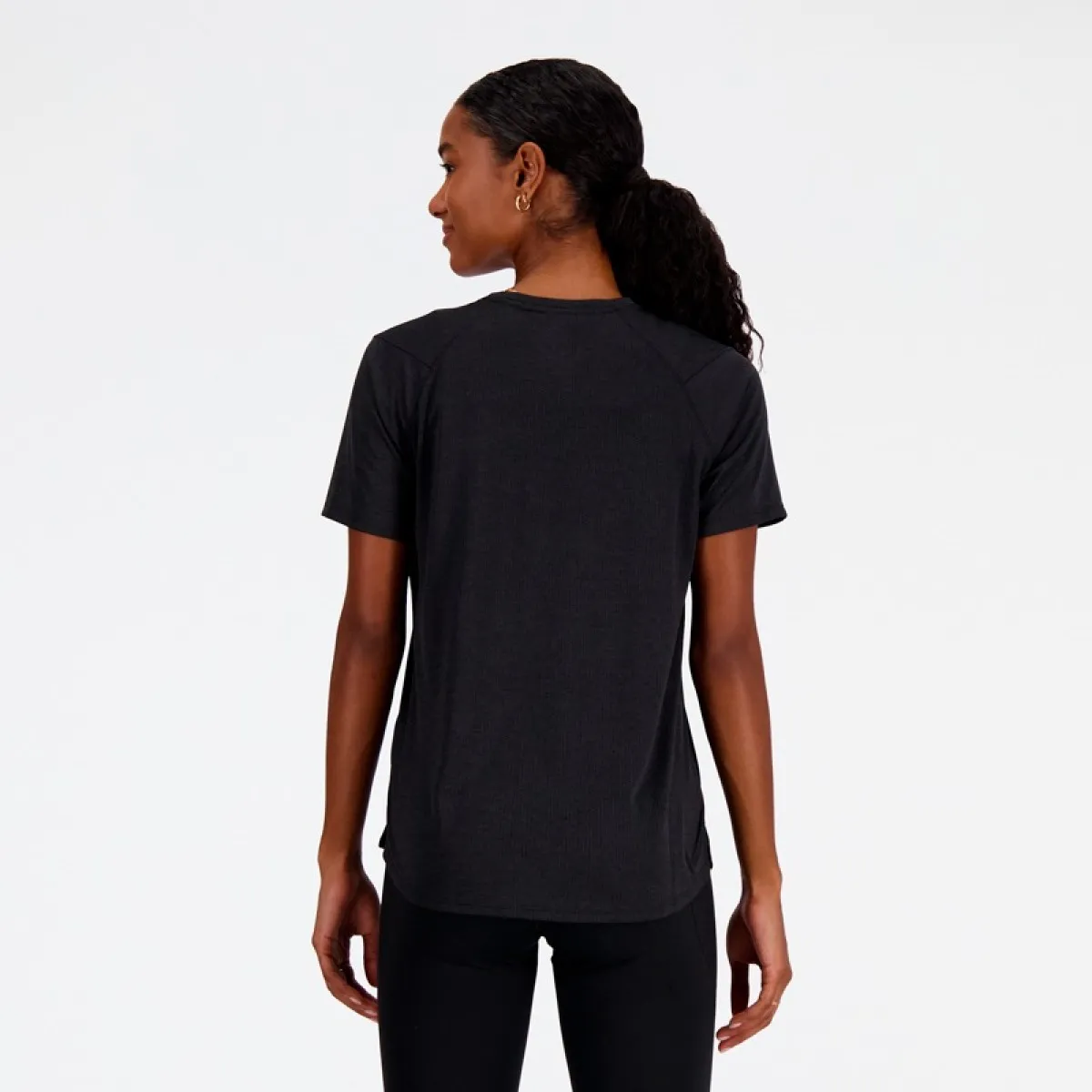 NEW BALANCE - Polera Mujer Running New Balance Negro