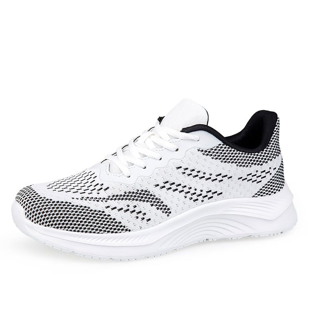 SHANDIAN - Zapatillas Running Hombre Blanco