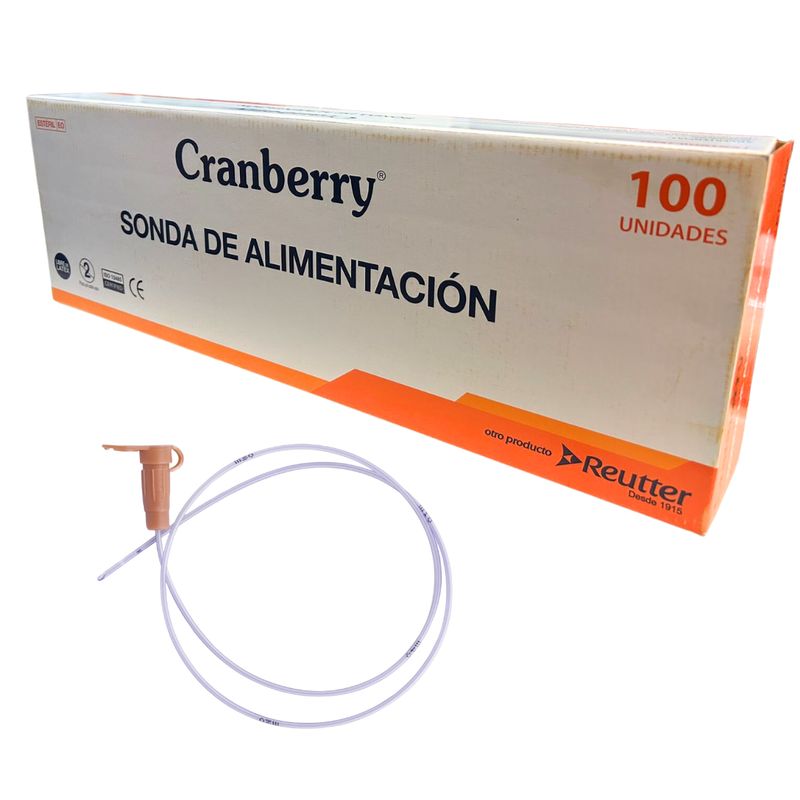 CRANBERRY - Sonda Alimentación Cranberry Caja 100 Un - 8 FR
