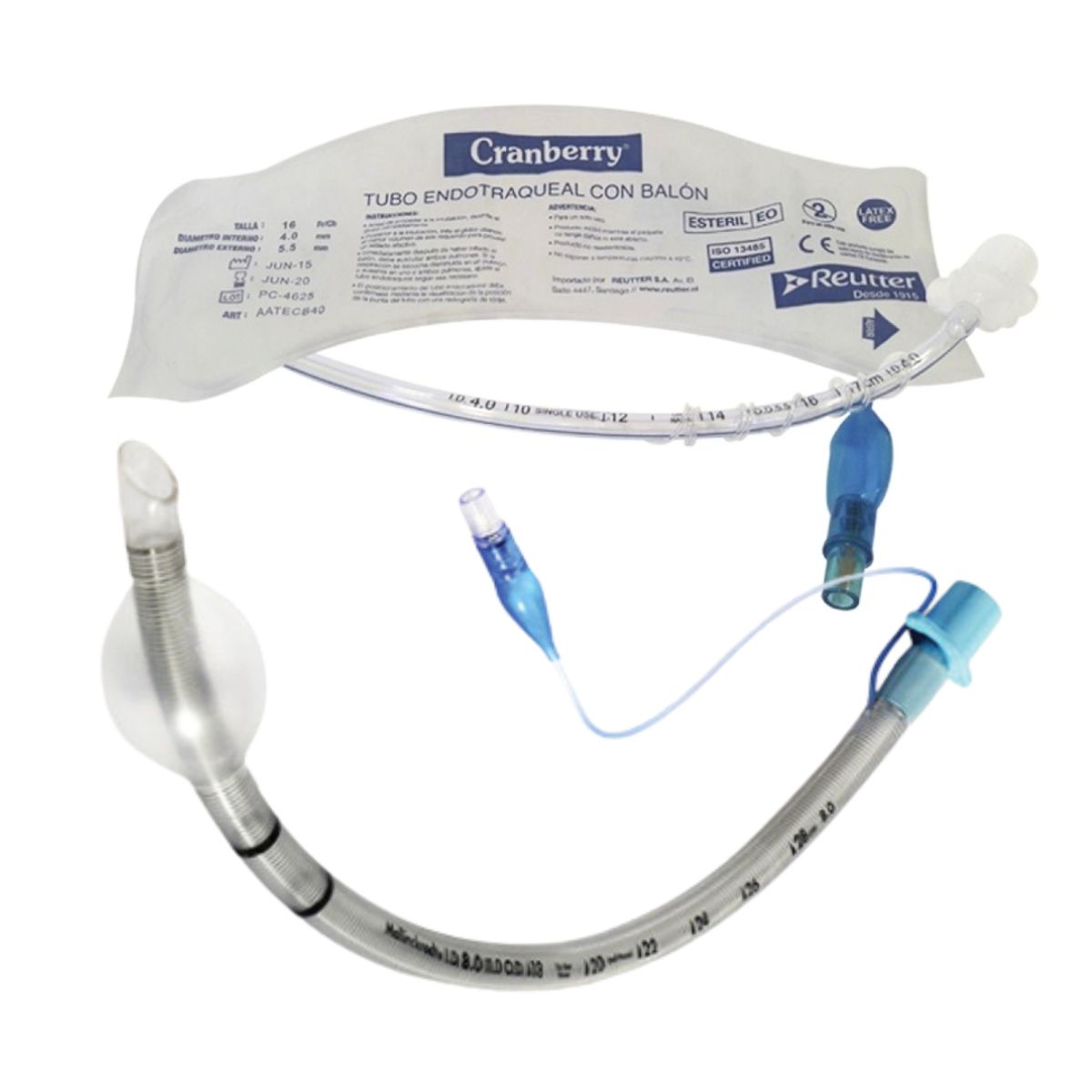 CRANBERRY - Tubo Endotraqueal con Balón Cranberry - 55 MM