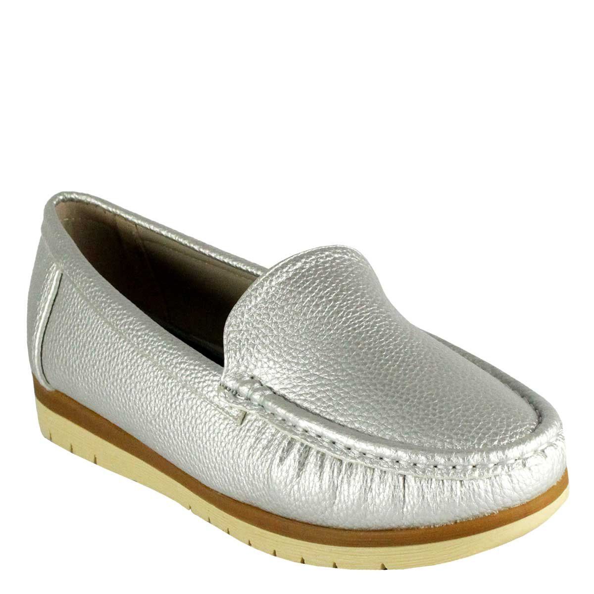 TAKONES - Mocasín Renzo Plateado Takones