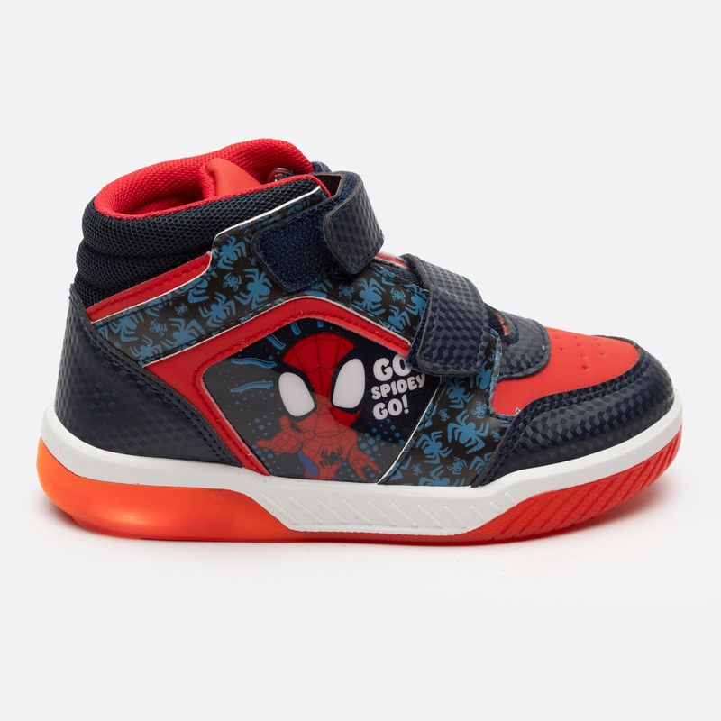 MARVEL - Zapatilla Con Luces Niño Spidey Azul Marvel
