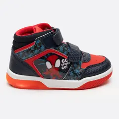 MARVEL - Zapatilla Con Luces Niño Spidey Azul
