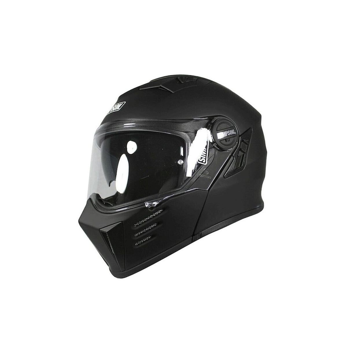 GENERICO - Casco de moto Simpson Darksome Negro mate