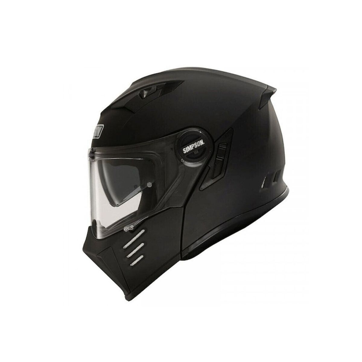 GENERICO - Casco de moto Simpson Darksome Negro mate