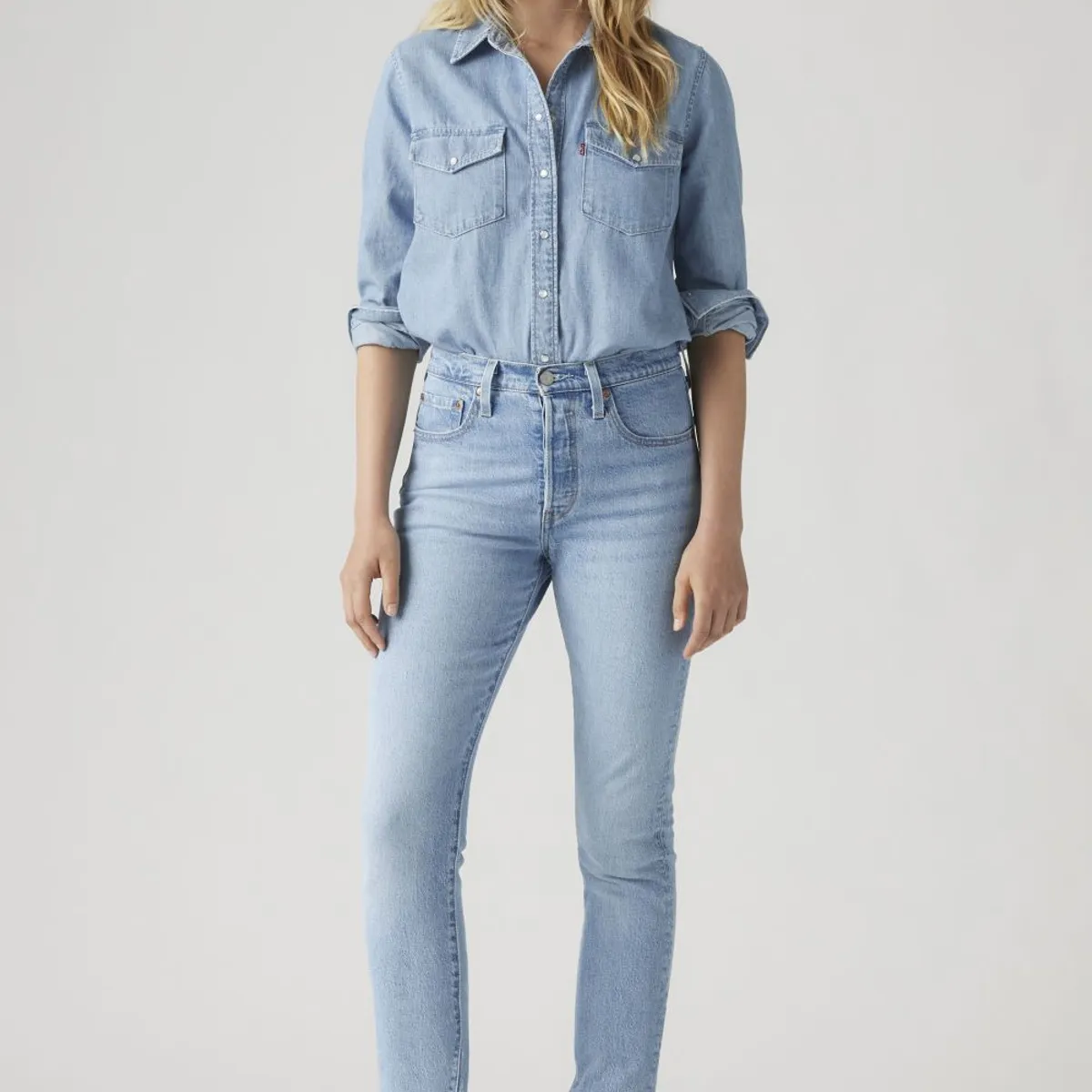 LEVIS - Jeans Mujer 501 Skinny Azul Levis
