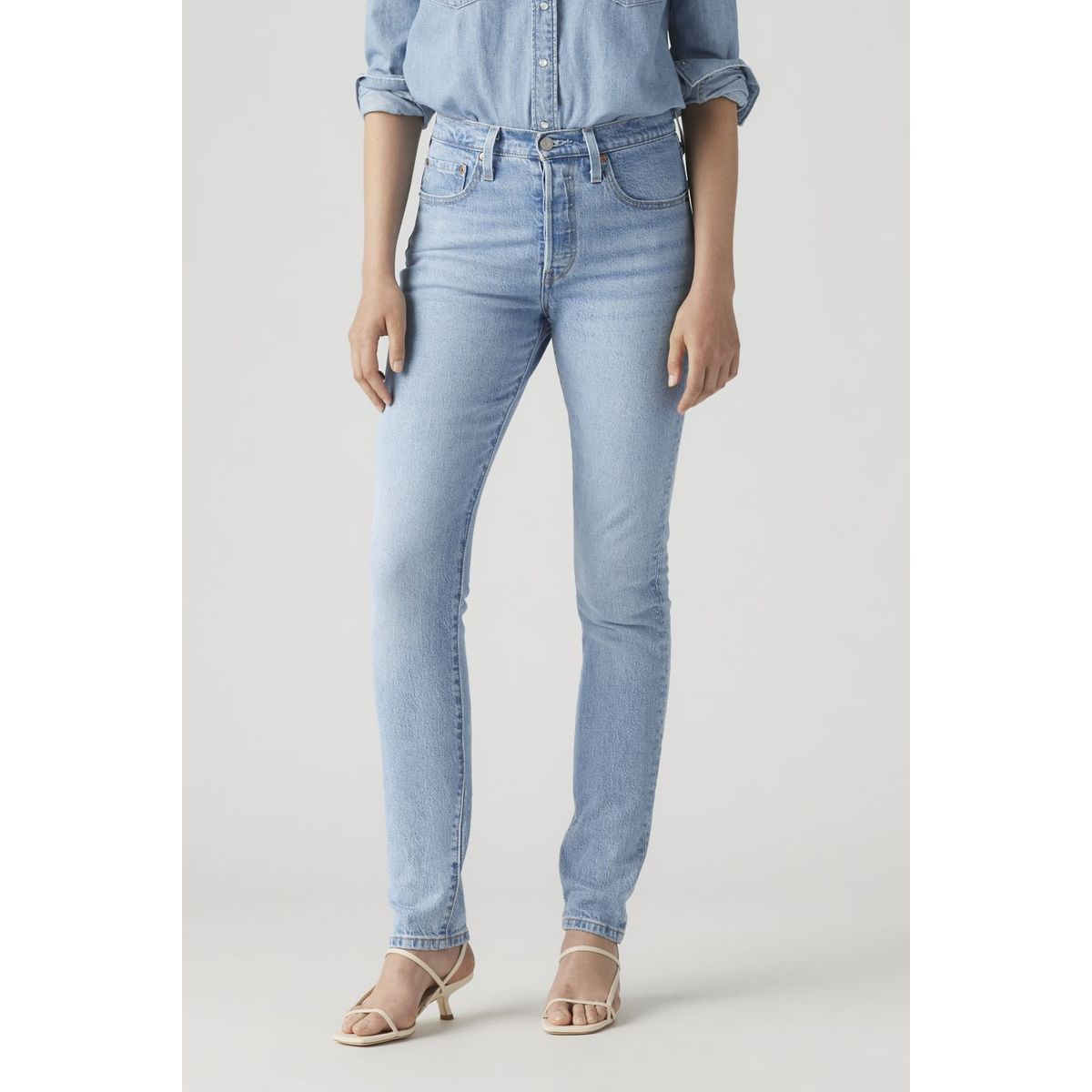 LEVIS - Jeans Mujer 501 Skinny Azul Levis