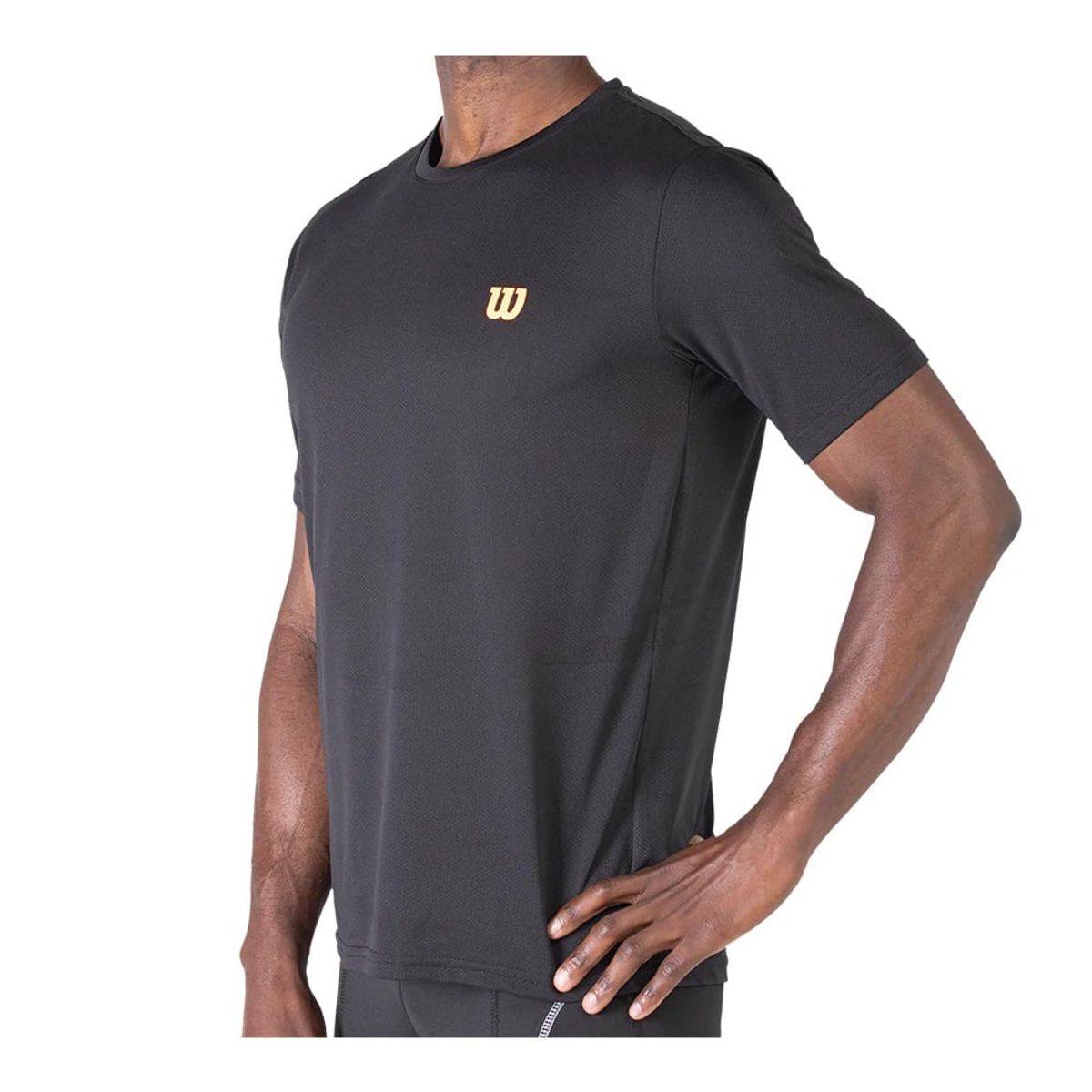 WILSON - Polera Wilson Perforada Tenis Padel Negra