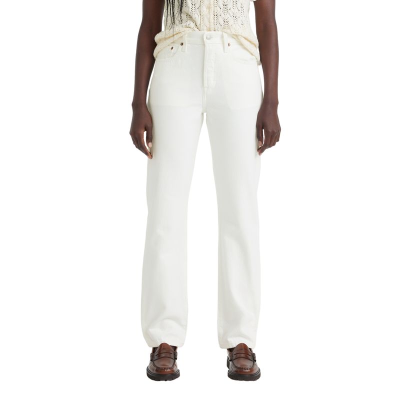 LEVIS - Jeans Mujer 501 Blanco Levis