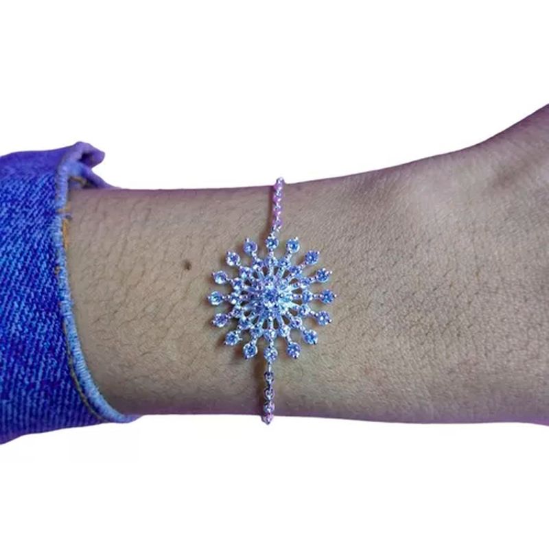GENERICO - Pulsera Cristal Copo De Nieve Delicada Jfp22
