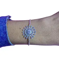 GENERICO - Pulsera Cristal Copo De Nieve Delicada Jfp22