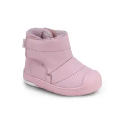 BIBI - Botas Infantil Rosa Prewalker Con Piel De Peluche 1122309