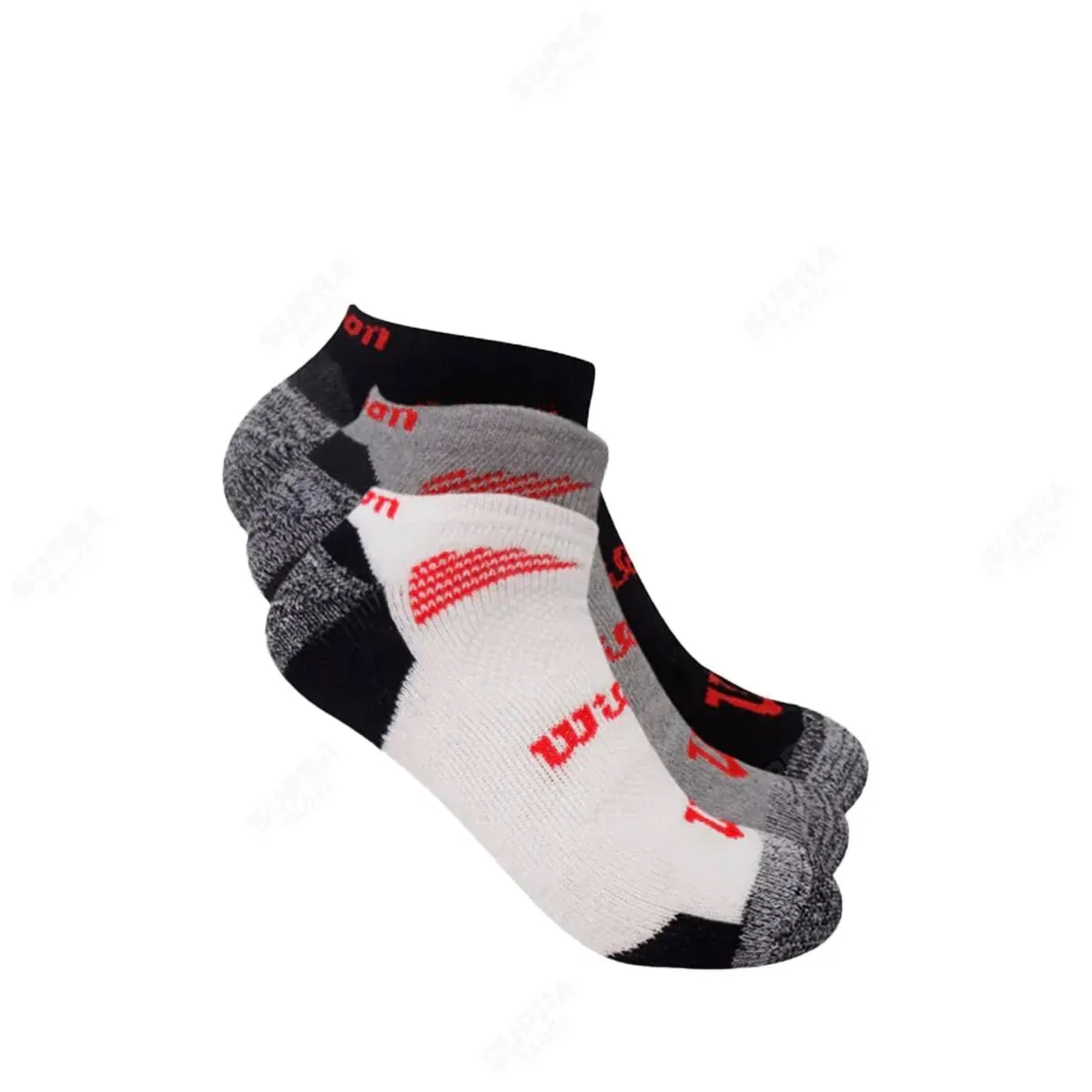 WILSON - Calcetín Deportivo Wilson Tricolor - 3 Pares