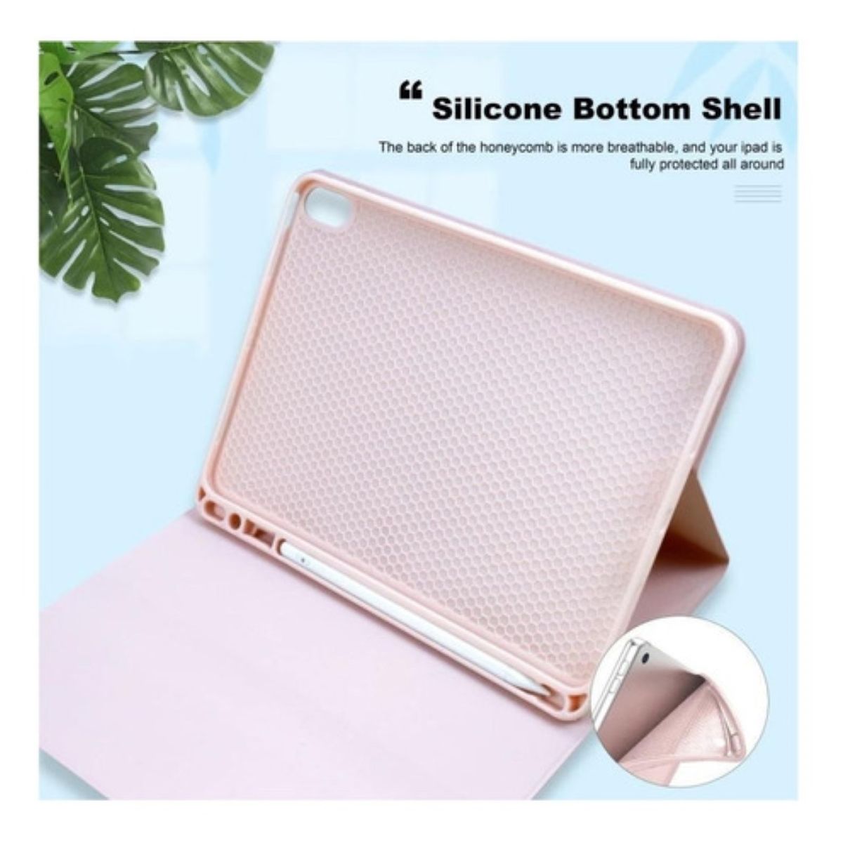 GENERICO - Funda Con Teclado Rosado Para iPad 10ma Gen 10.9 En Español