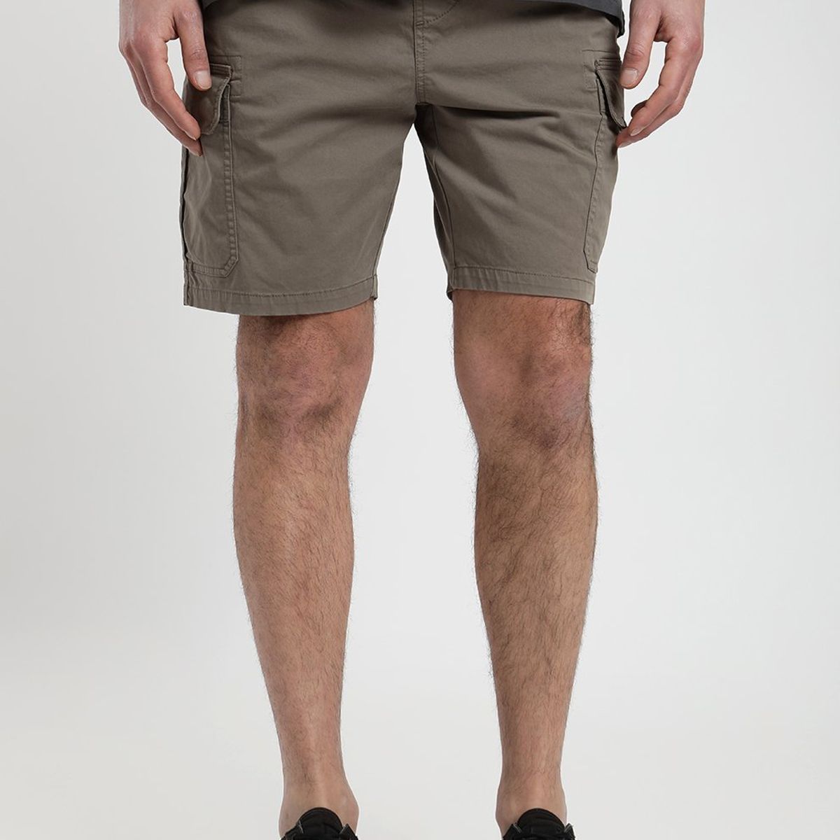 FROENS - Short hombre Travel olivo - Algodón orgánico