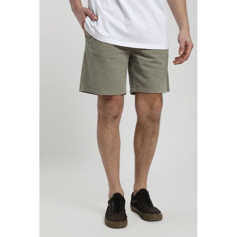 FROENS - Short hombre Cotelé verde - Algodón orgánico