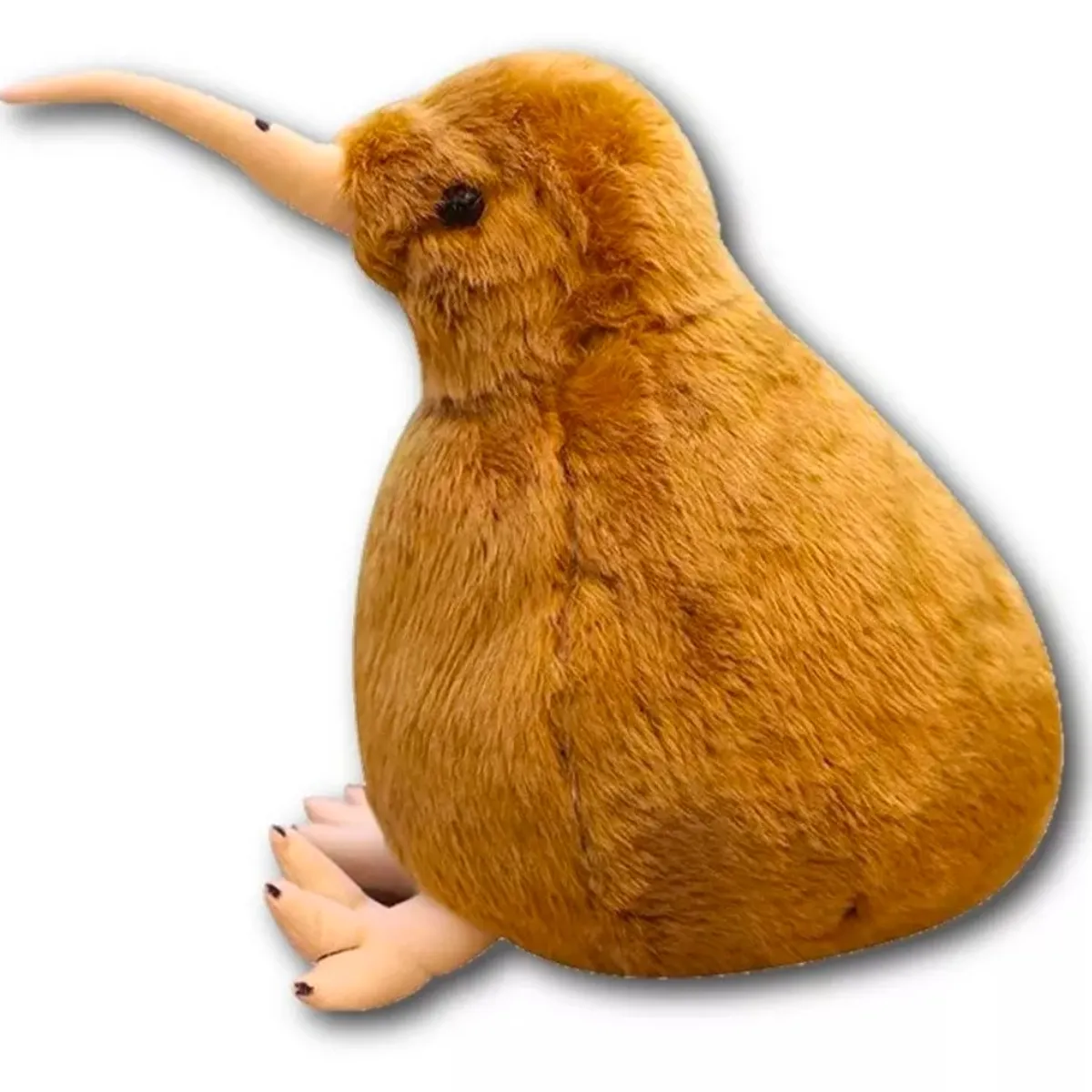 GENERICO - Peluche Pájaro Kiwi Marrón Animal Ave Realista Nueva Zelanda