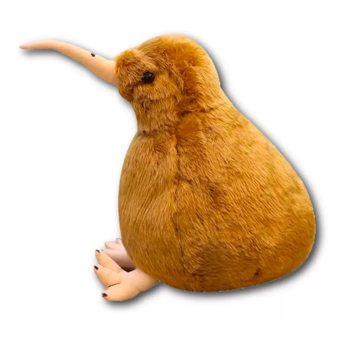 GENERICO - Peluche Pájaro Kiwi Marrón Animal Ave Realista Nueva Zelanda