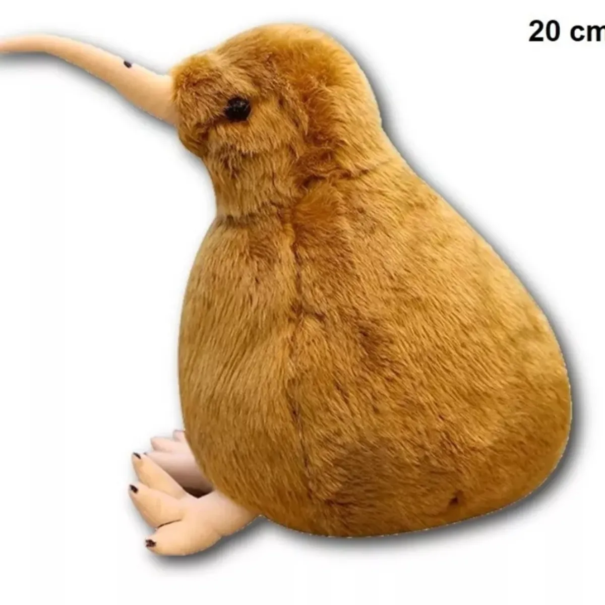 GENERICO - Peluche Pájaro Kiwi Marrón Animal Ave Realista Nueva Zelanda