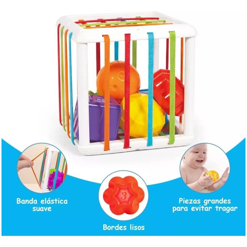 GENERICO - Cubo de encaje para bebes caja estimulante sensorial