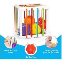 GENERICO - Cubo de encaje para bebes caja estimulante sensorial