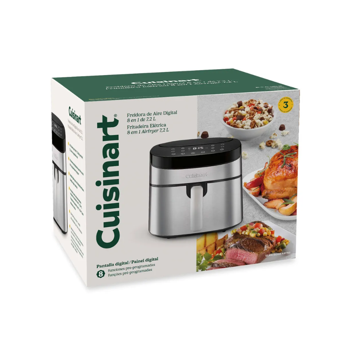CUISINART - Freidora De Aire Digital 7.2L 8 En 1 Cuisinart