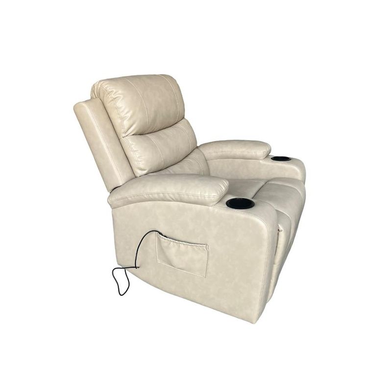 GENERICO - BERGERE BIG BOSS MASAJE Y ELEVACION RECLINABLE ELECTRICO ECOMUSO