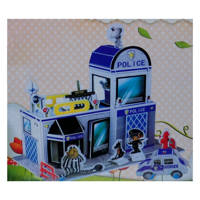 GENERICO - Juego De Rompecabezas  Puzzle 3d - Estación De Policía