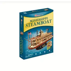 CUBICFUN - Puzzle 3d Barco de vapor Mississippi 142 pzas