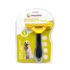 BUEN AMIGO - Cepillo Renovador De Pelaje Para Perro Happypets Grande