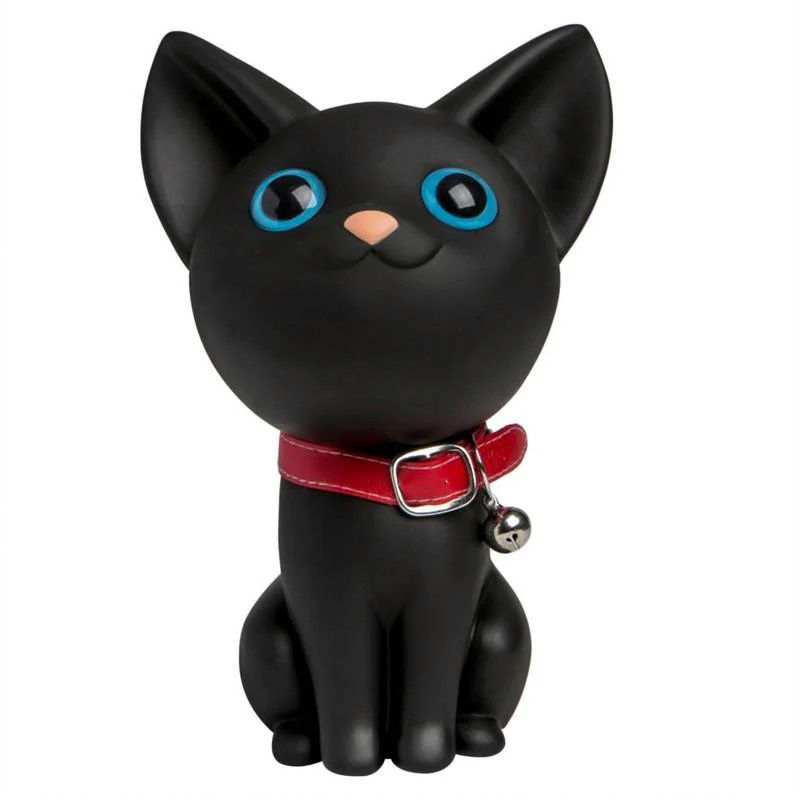 GENERICO - Alcancía Gato Negro con cascabel