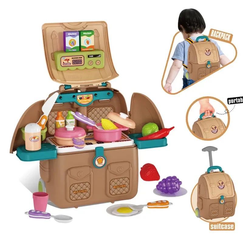 GENERICO - Mochila De Juegos 4 En 1 Set Cocina