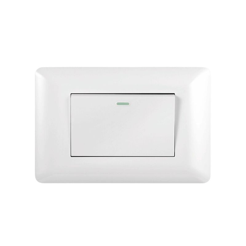 WANT - Interruptor Simple 9 / 24 Teclon 10A 250V Blanco - Want