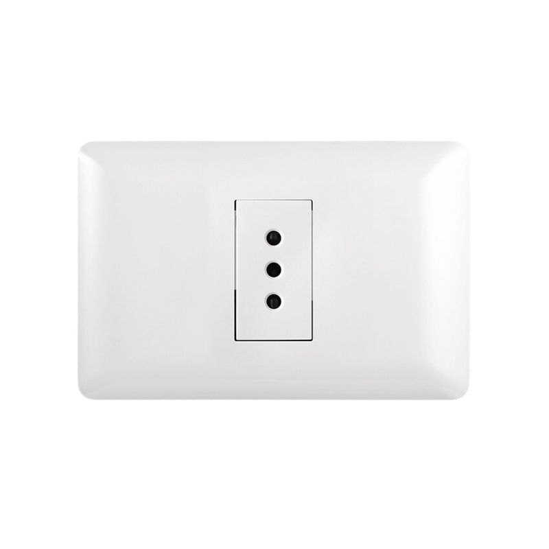 WANT - Enchufe Simple Emb 10A 250V Blanco - Want
