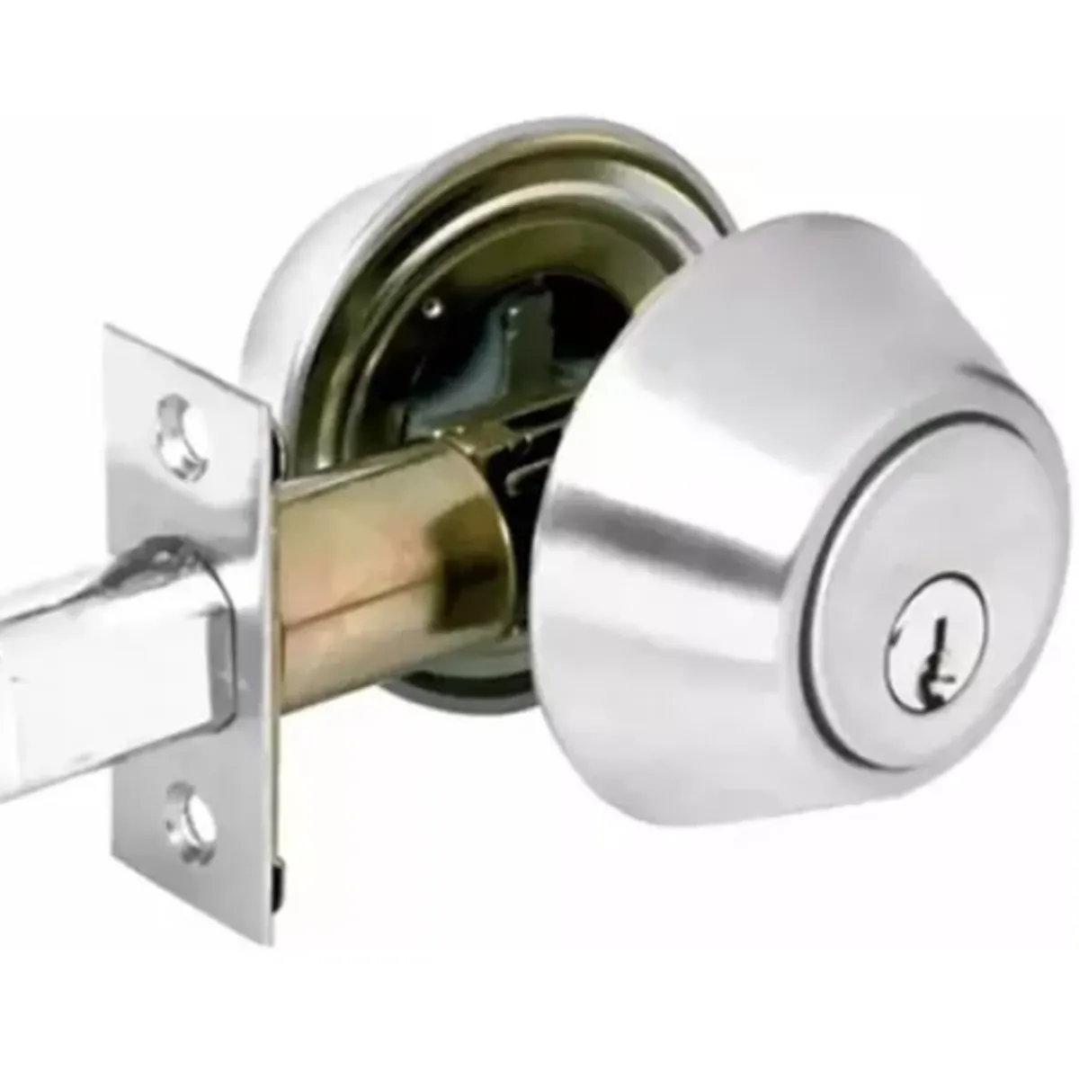 GENERICO - Cerradura Cerrojo Seguridad + 3 Llaves Chapa Puerta Manual