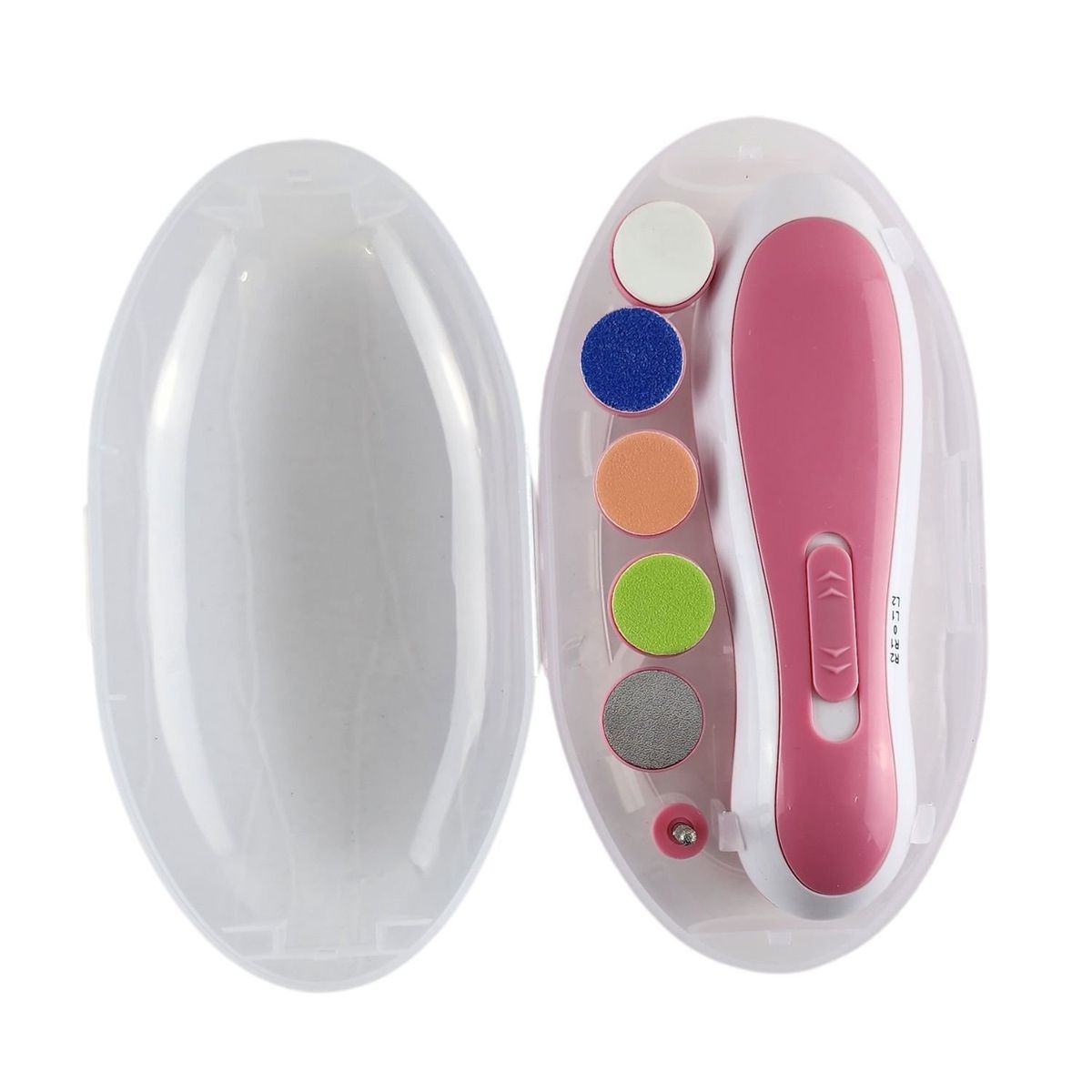 GENERICO - Cortador de Uñas para Bebés Rosa Cabezales Intercambiables